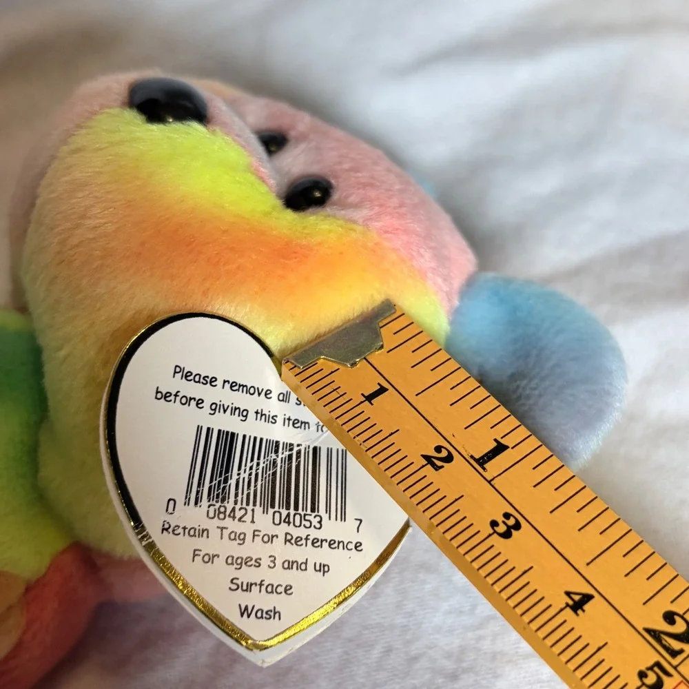 Ty Beanie Baby Peace Bear Tie Dye Vintage Plush‎ 1996 with Tags 08421040537